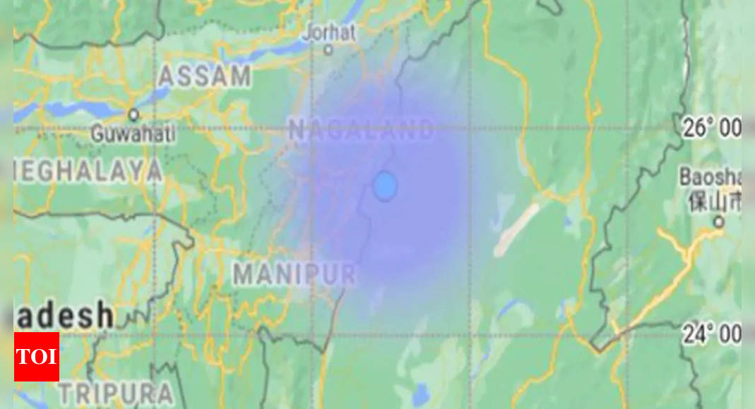 Manipur earthquake: A 3.8 magnitude earthquake hits the Sherwe district of Manipur |  Imphal News