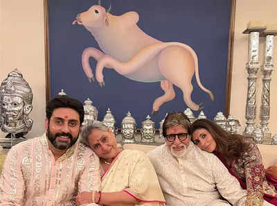 Amitabh Bachchan’s family Diwali picture with unique 'Bull' painting goes viral – Check out the price and significance of the artwork