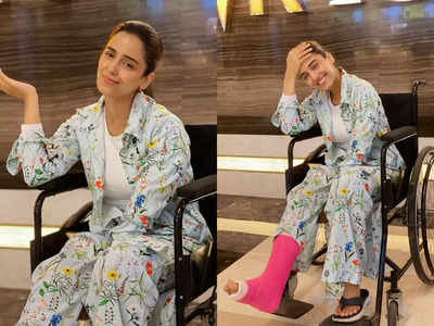 Bigg Boss fame Srishty Rode fractures her leg while shooting; works with her plaster on