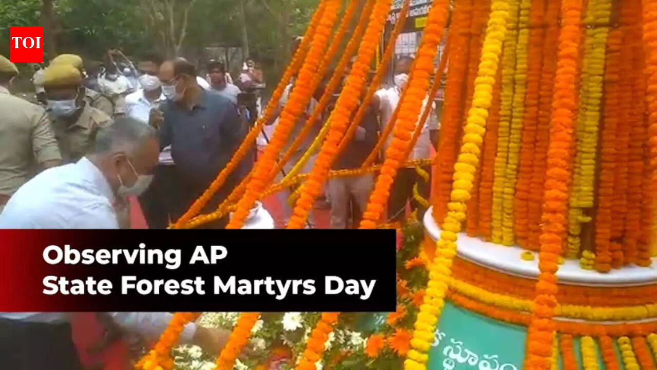 AP minister BS Reddy pays tribute to forest officials who laid down ...