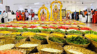 Andhra Pradesh: Spiritual fervour marks Pushpa Yagam festival at Tirumala