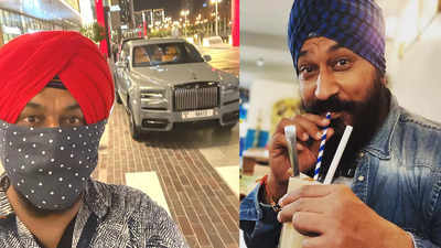 Taarak Mehta fame Sodhi aka Gurucharan Singh poses with a Rolls Royce ...