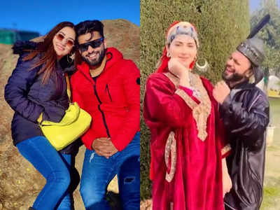 Bigg Boss 14 fame Rahul Vaidya shares a video with wife Disha Parmar; calls her 'Kashmir Ki Kali'