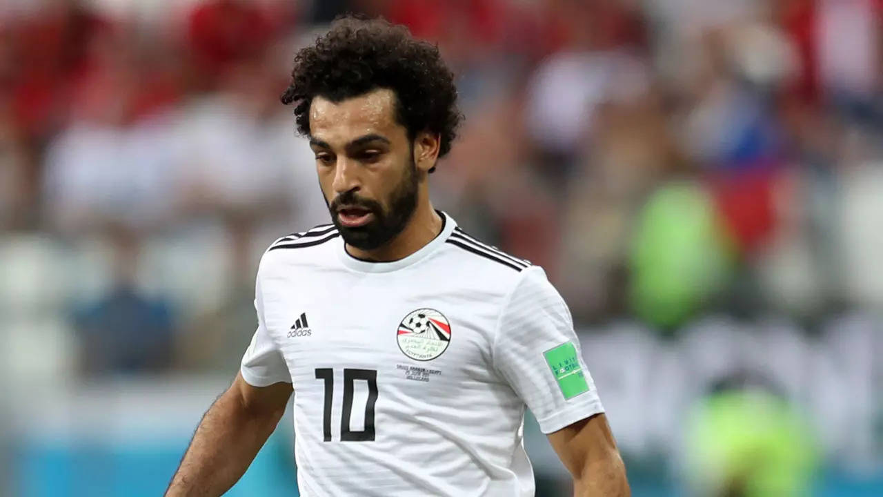 Mohamed Salah of Egypt during the International Friendly match