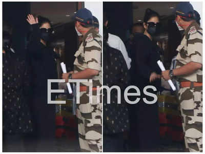Amid wedding preparations, Katrina Kaif gets papped at the airport in an all-black look- pics
