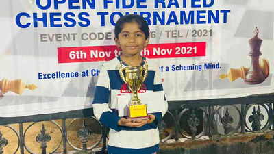 Vedika Pal emerges best player among Under-9 girls in Hyderabad rating chess tournament, all set to earn Elo points