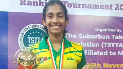 At 13, Jennifer Varghese wins U-19 silver in Maharashtra ranking table tennis
