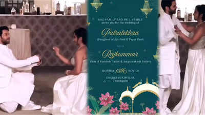 Rajkummar Rao and Patralekhaa all set to tie the knot, wedding invitation goes viral