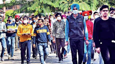 Chandigarh: Over 15,000, including girl candidates, appear for NDA, CDS examination