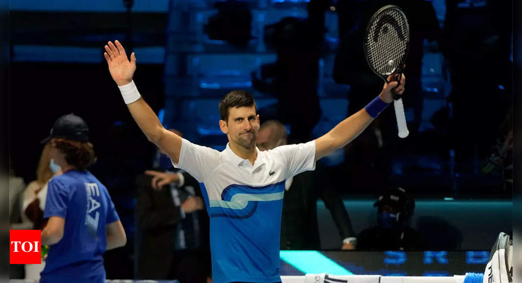 Novak Djokovic opens Finals bid with win over Casper Ruud | Tennis News – Times of India