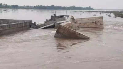 One-year-old flood-hit check dam in Tamil Nadu razed