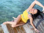 Parineeti Chopra stuns in a yellow swimsuit; gets her dose of Vitamin Sea