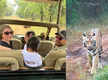 
Soha Ali Khan offers a glimpse of her jungle safari with Kunal Khemu and Inaaya as a tiger approaches infront of their jeep
