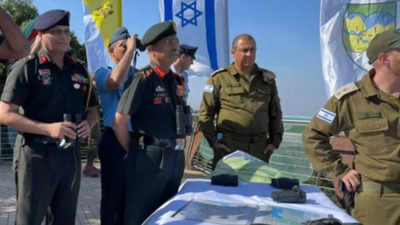 Army Chief Narvane pays visit to northern border of Israel