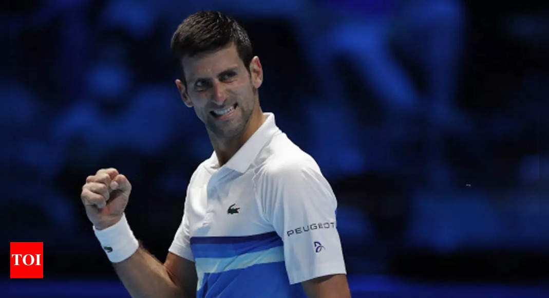Djokovic reaches ATP Finals semis by thrashing Andrey Rublev | Tennis News – Times of India