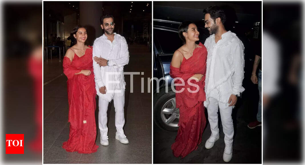 Photos: Rajkummar Rao and wife Patralekhaa make their first appearance ...