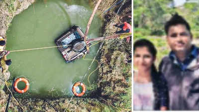 Dad, daughter die in Tamil Nadu as car falls into 70ft well