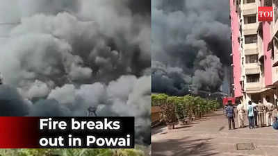 Mumbai: Fire broke out from an automobile company’s garage in Powai