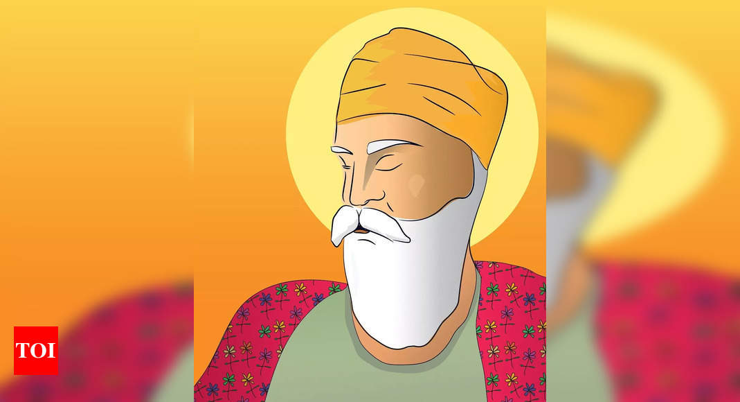 Happy Gurpurab, Guru Nanak Jayanti Festival of Sikh Celebration Background  Stock Illustration - Illustration of gurpurb, kartik: 203944612
