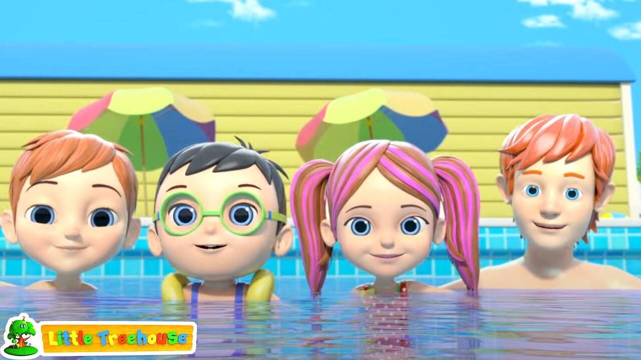 Swimming Song More Nursery Rhymes Kids Songs Swimming Pool Song | New