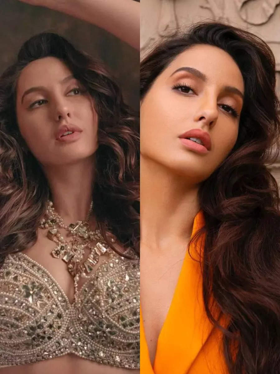 Times Nora Fatehi Slayed With Her Cascading Curls Times Of India