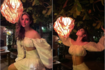 Mouni Roy looks effortlessly chic in a ruffled white crop top and skirt, see pictures