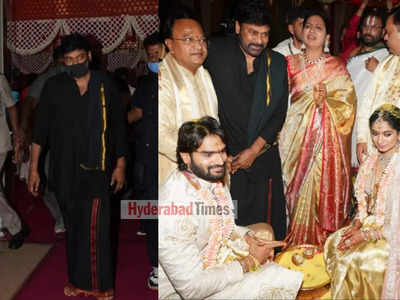 Exclusive: Chiranjeevi blesses Kartikeya Gummakonda and Lohitha at their wedding