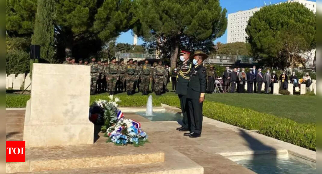Indian, French contingents participating in joint military exercise visit war cemetery in Marseilles