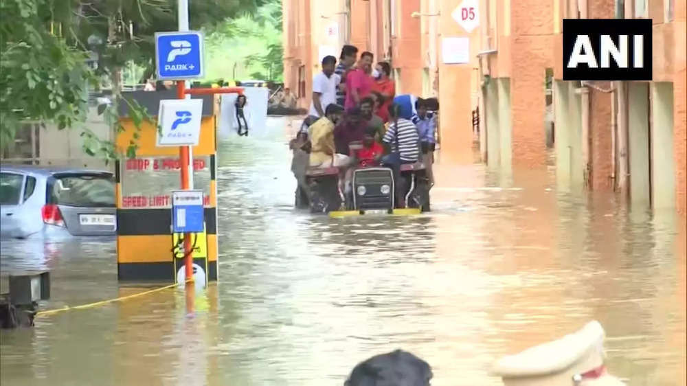 Photos Of Submerged Colonies, Waterlogged Roads In Bengaluru | The ...