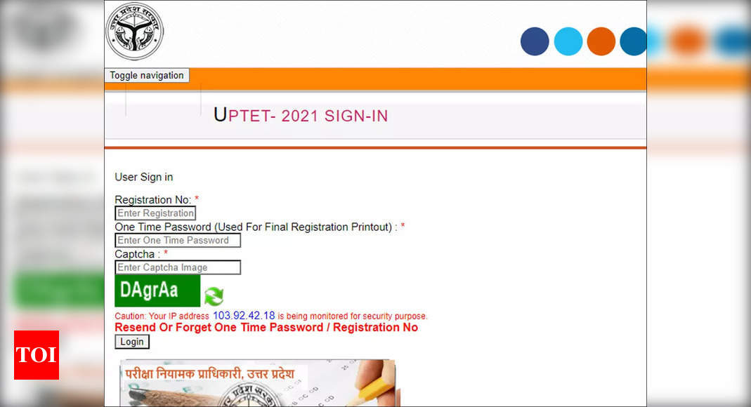 Kartu Penerimaan UPTET: Kartu Penerimaan UPTET 2021 dirilis di updeled.gov.in;  Unduh disini