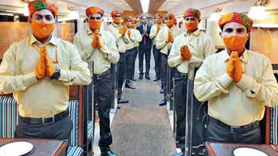 Dress of Ramayan Express staff changed after seers' protest