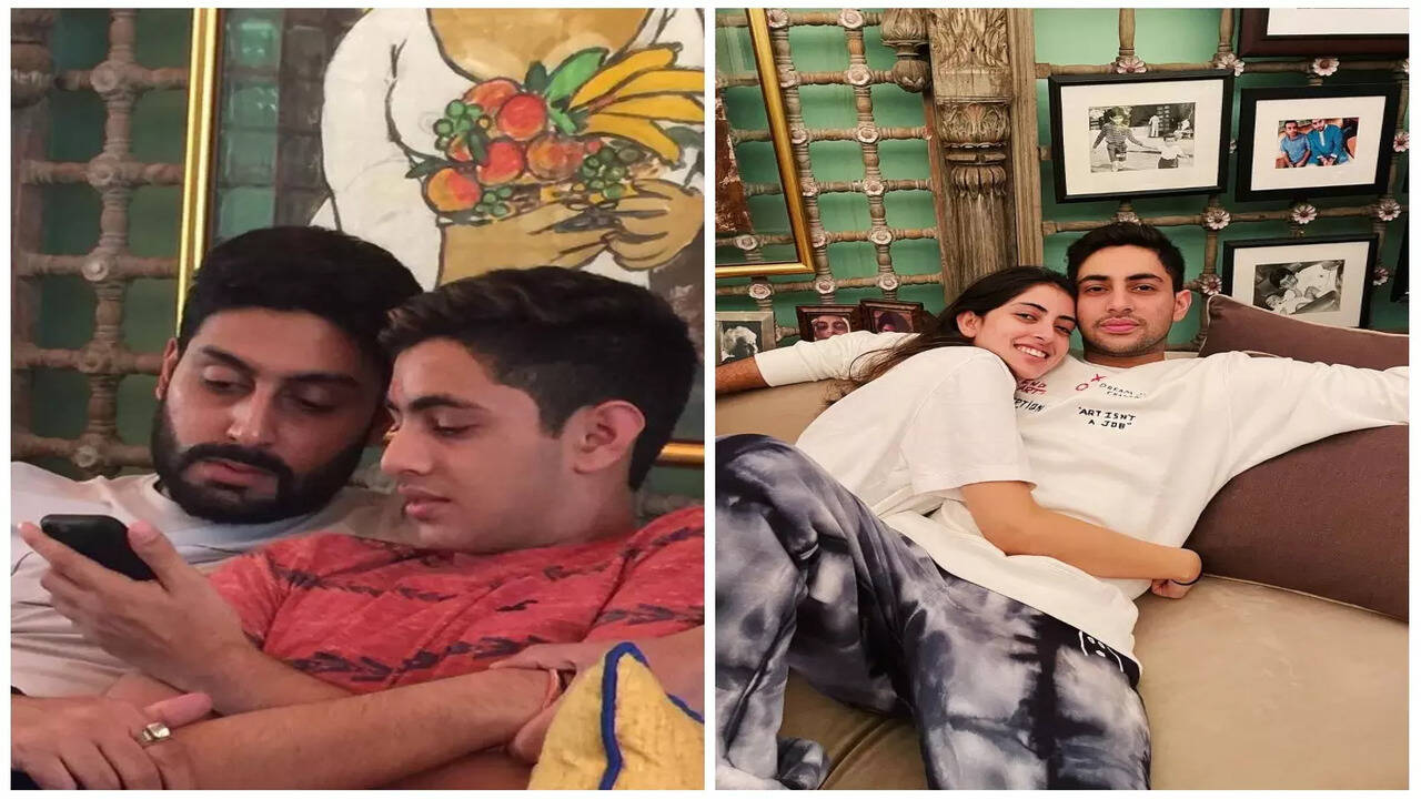 Abhishek Bachchan and Navya Naveli Nanda wish Agastya as he turns 21; see  pics | Hindi Movie News - Times of India