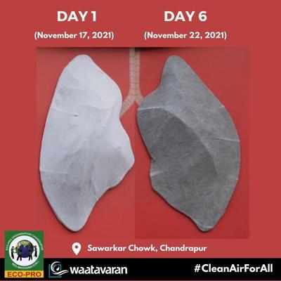 Chandrapur’s artificial lungs turn almost black in 6 days, expose very bad air quality