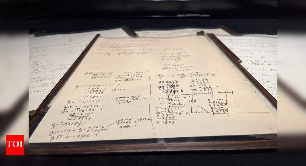Einstein notes with sketches of relativity theory sold for million