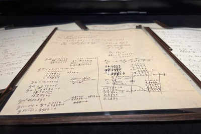 Einstein notes with sketches of relativity theory sold in Paris
