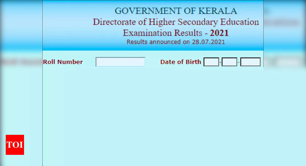 Kerala Plus one (+1) Result 2021 How to check result at keralaresults