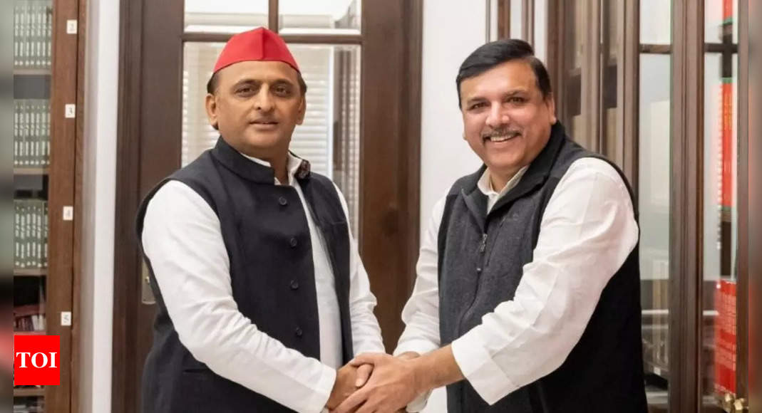 Akhilesh Yadav Meets Aap Up In Charge Holds Strategic Discussion For