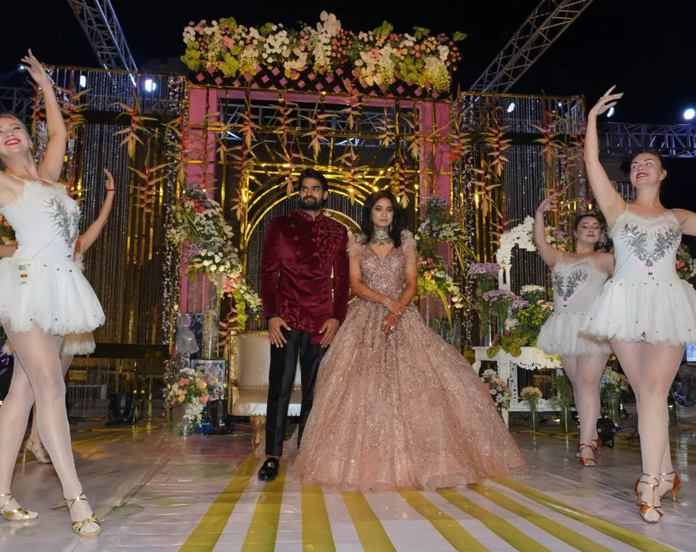 
Watch: Kartikeya Gummakonda and Lohitha have a fairytale themed wedding reception
