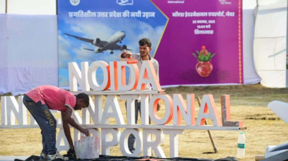 Photos: PM Modi lays foundation stone of Noida International Airport