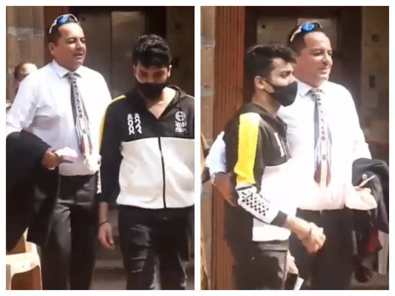 Arbaaz Merchant refuses to pose for the paparazzi with his father after marking his attendance at the NCB office – Watch video