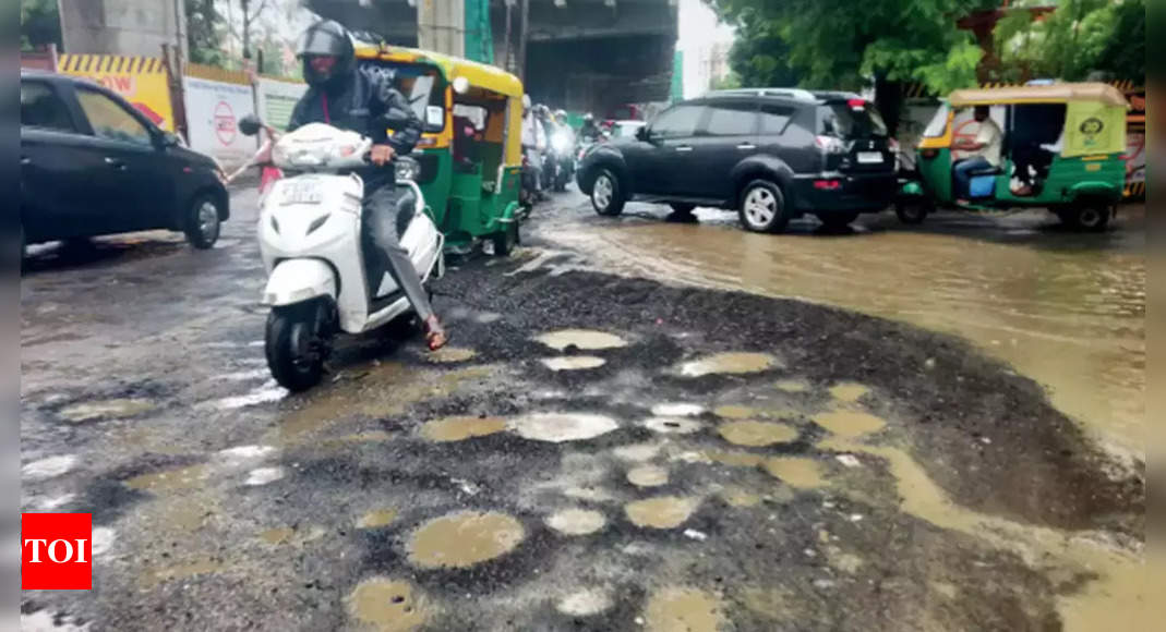 Amc: Ahmedabad: Citizens choose to skirt pothole plight, dump drain ire ...