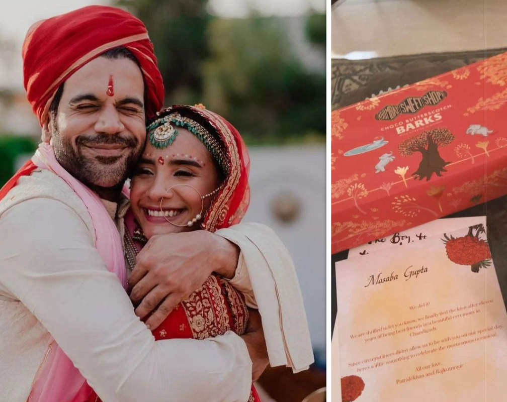 
Rajkummar Rao and Patralekhaa send out post-wedding sweet boxes to friends who couldn't attend their wedding
