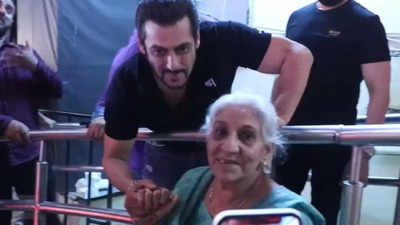 Watch: Salman Khan takes elderly woman's blessing at 'Antim' screening
