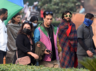 ​Karan Johar, Ranveer Singh, Farah Khan and Alia Bhatt braving Dilli ki sardi