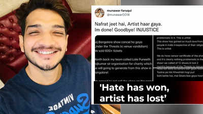 Munawar Faruqui hints at quitting stand-up comedy after 12 of his shows are cancelled in last 2 months