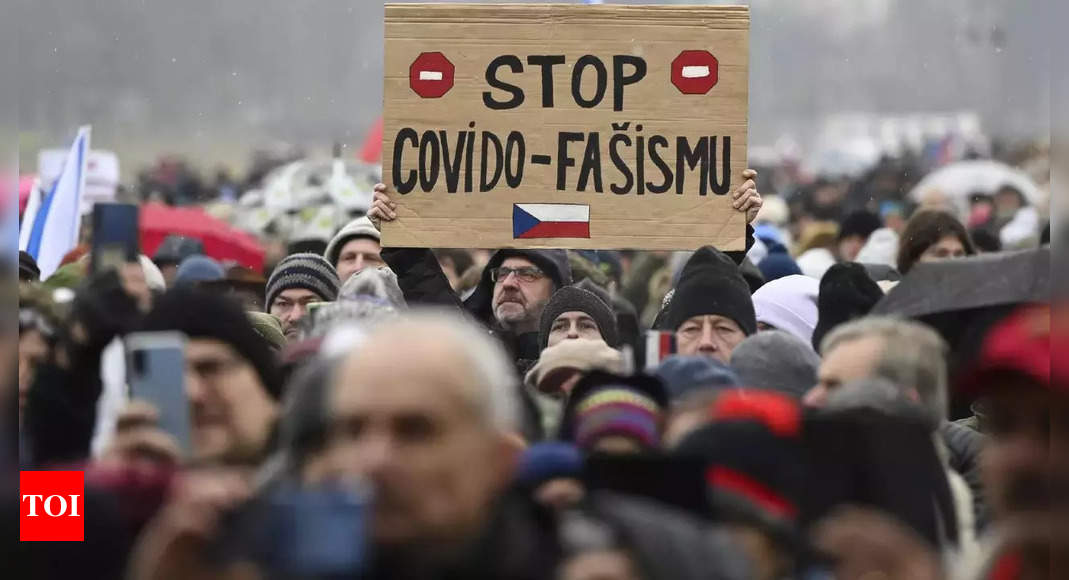 prague-thousands-protest-coronavirus-restrictions-in-czech-capital-times-of-india