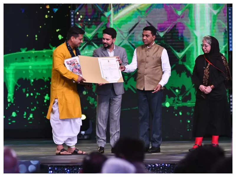 Jitendra Joshi bags the best actor (male) award for 'Godavari' at 52nd IFFI; says 'Credit goes to Nikhil Mahajan and our entire team'