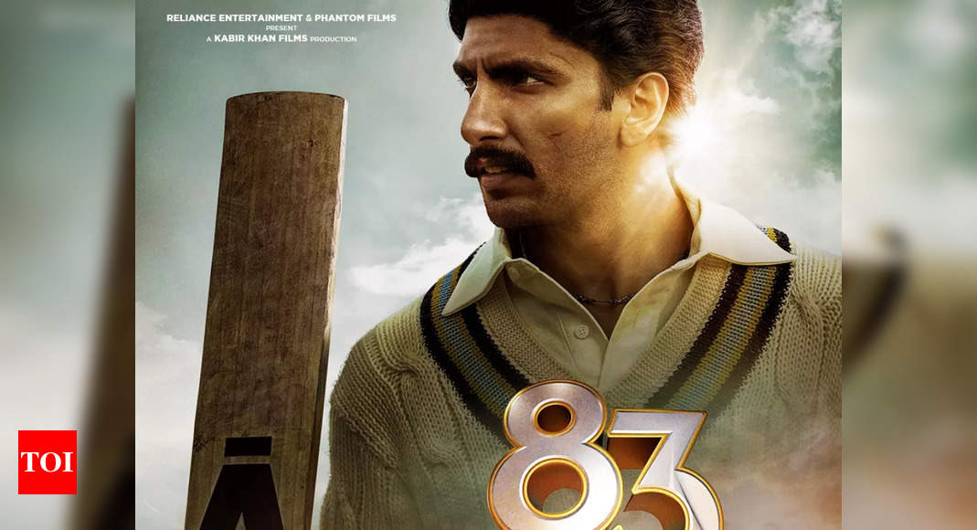 ’83’: The trailer of Ranveer Singh and Deepika Padukone starrer to be out tomorrow; check out new poster – Times of India