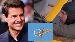 Tom Cruise dangles from aeroplane wing while filming for his action drama 'Mission: Impossible 8'