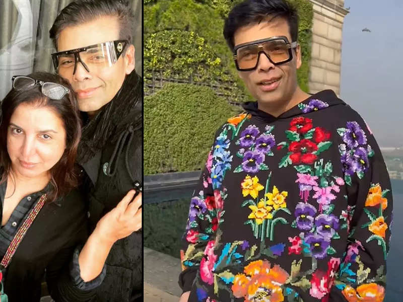 Farah Khan turns fashion critic for Karan Johar – watch video
